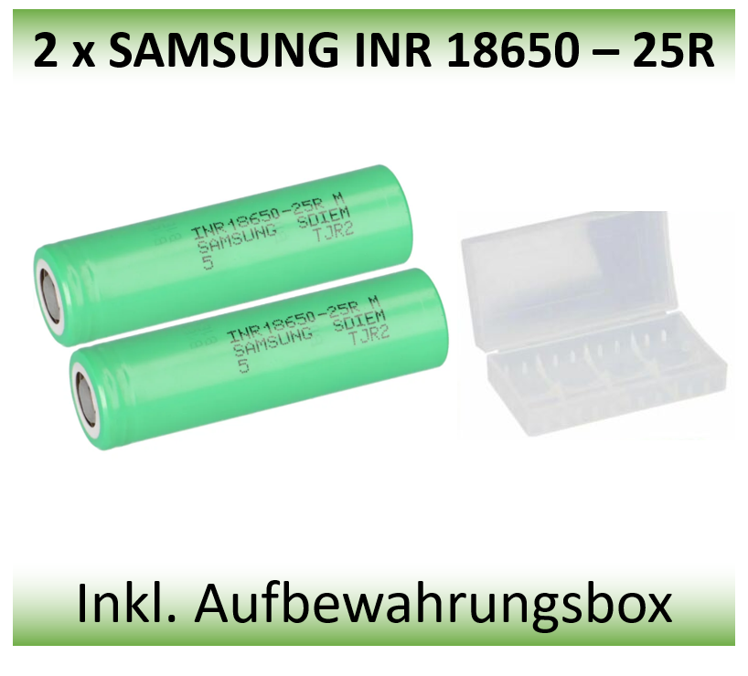Samsung INR 18650 - 25R