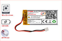 Lithium-Ion Polymer 3,7V Akku - Stecker: JST-PH 2.0