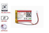 Lithium-Ion Polymer 3,7V Akku - Stecker: JST-PH 2.0