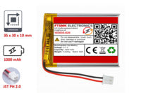 Lithium-Ion Polymer 3,7V Akku - Stecker: JST-PH 2.0