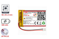 Lithium-Ion Polymer 3,7V Akku - Stecker: JST-PH 2.0