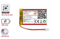 Lithium-Ion Polymer 3,7V Akku - Stecker: JST-PH 2.0