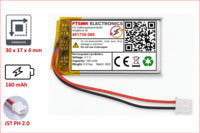 Lithium-Ion Polymer 3,7V Akku - Stecker: JST-PH 2.0