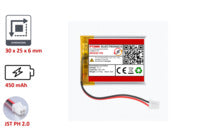 Lithium-Ion Polymer 3,7V Akku - Stecker: JST-PH 2.0