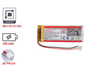 Lithium-Ion Polymer 3,7V Akku - Stecker: JST-PH 2.0