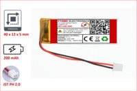 Lithium-Ion Polymer 3,7V Akku - Stecker: JST-PH 2.0