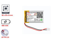 Lithium-Ion Polymer 3,7V Akku - Stecker: JST-PH 2.0
