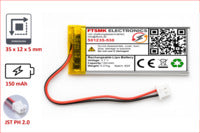 Lithium-Ion Polymer 3,7V Akku - Stecker: JST-PH 2.0